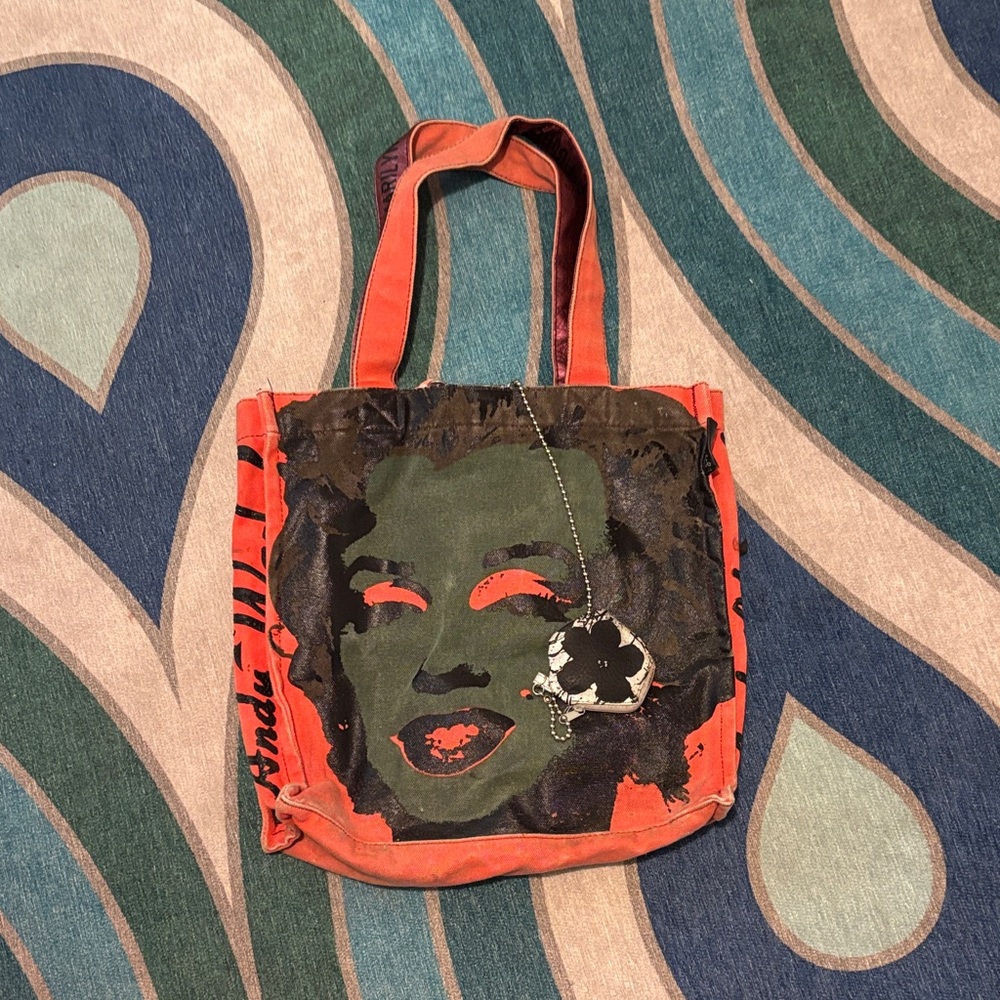 Andy Warhol Stylish Orange Tote Bag
